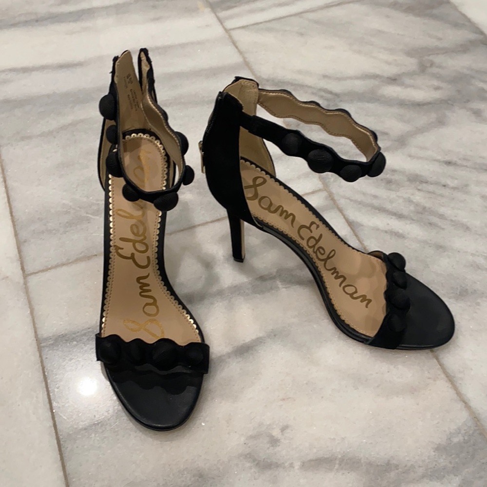Sam Edelman Addison Black Suede High Heels